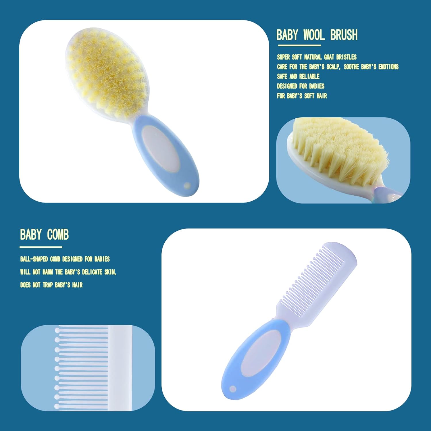 Ultimate Baby Grooming Kit: 10 Essential Tools for Newborn Care - Portable & Stylish in Blue
