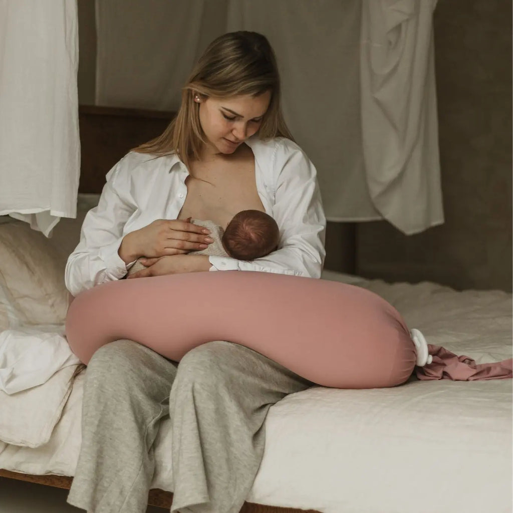 Experience Ultimate Comfort with the Cuddobaby Cooling Pregnancy Pillow – 5-Point Support for Back & Belly, Perfect for Tummy Time & Family Use, with Washable Cover!
